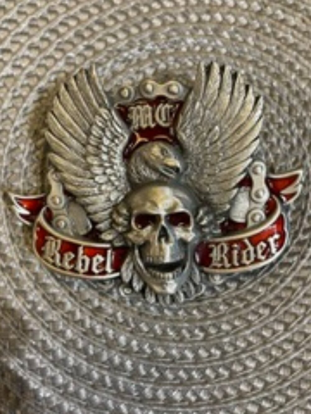 Very Cool Motorcycle Belt Buckle, All Metal, 3 inches wide